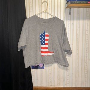 Cropped tee shirt